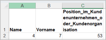 Länge der Feldnamen in Excel überprüfen Screenshot: Länge der Feldnamen in Excel überprüfen